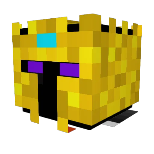 D_F_C_29 Minecraft avatar head, 3D render