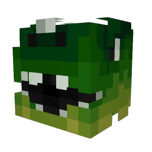 D_IN0 Minecraft avatar head, 3D render