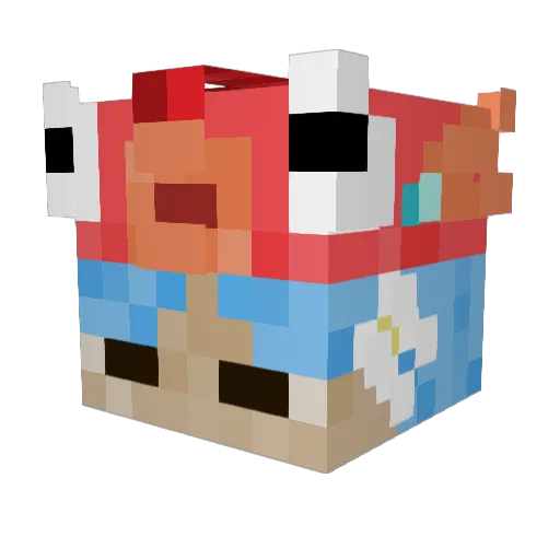 D_Jay_ Minecraft avatar head, 3D render