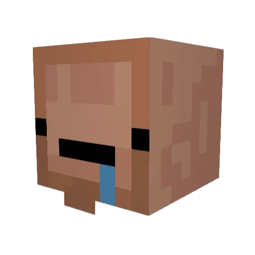 D_Kasj00 Minecraft avatar head, 3D render