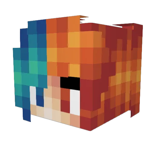 D_Linda Minecraft avatar head, 3D render