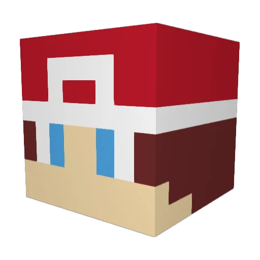 D_Loopy Minecraft avatar head, 3D render