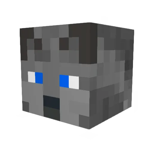 D_Lycan Minecraft avatar head, 3D render