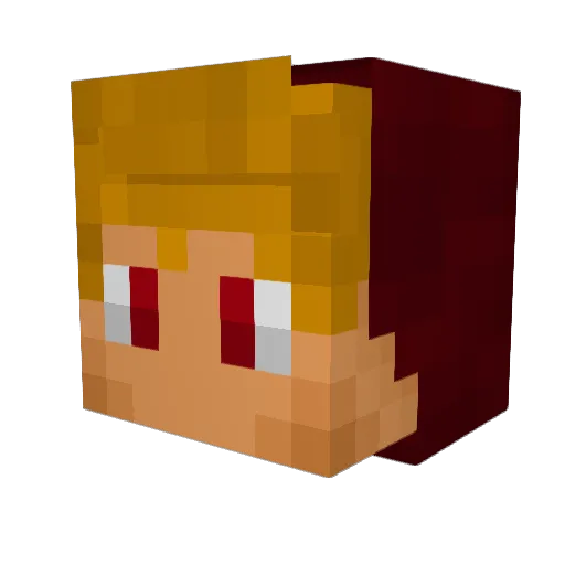 D_M_T Minecraft avatar head, 3D render