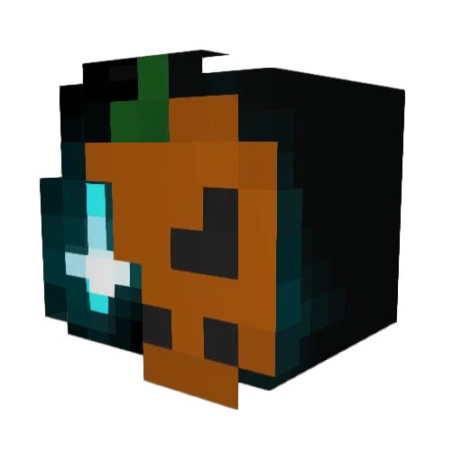 D_Miki Minecraft avatar head, 3D render