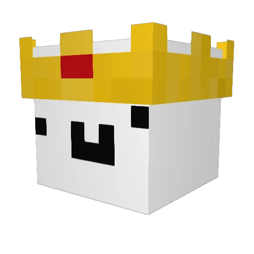 D_O_R_U_K Minecraft avatar head, 3D render