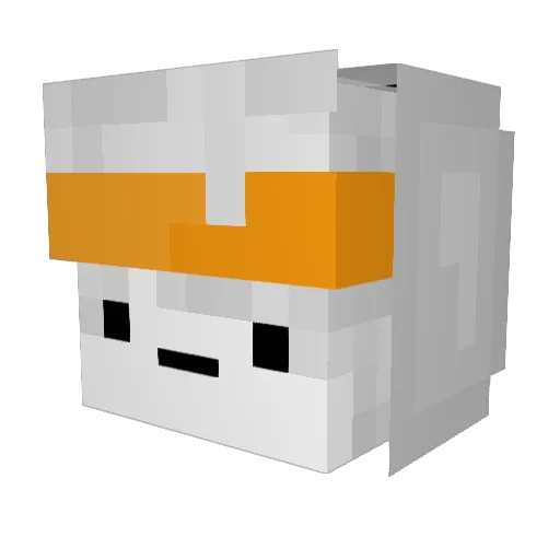 D_Otori Minecraft avatar head, 3D render