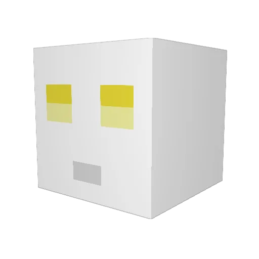 D_Wolfie Minecraft avatar head, 3D render