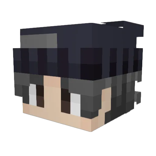 D_aek Minecraft avatar head, 3D render