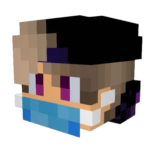 D_diogini Minecraft avatar head, 3D render