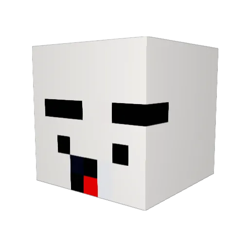 D_ongha0424 Minecraft avatar head, 3D render