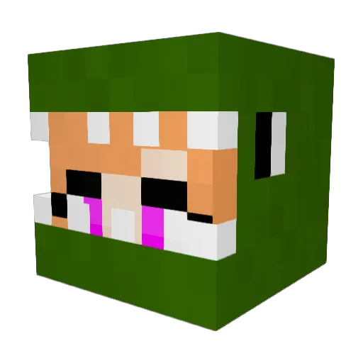 D_onny Minecraft avatar head, 3D render