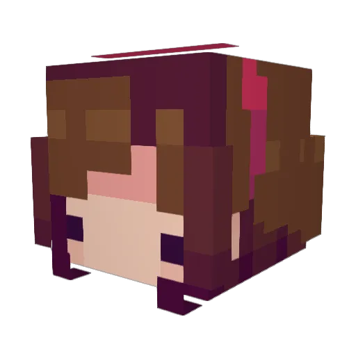 Da1sy_1 Minecraft avatar head, 3D render