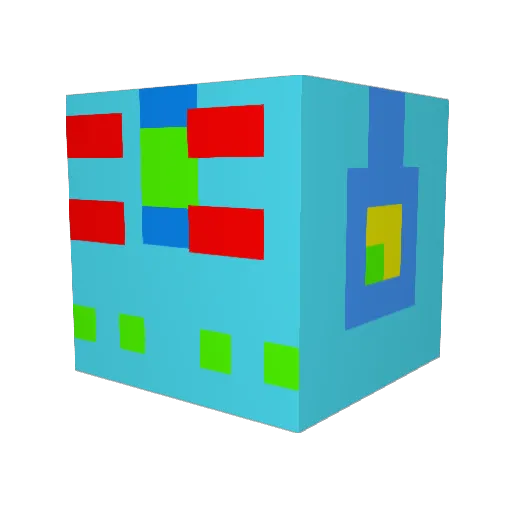Da2Shae Minecraft avatar head, 3D render
