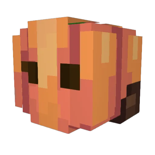 Da35on Minecraft avatar head, 3D render