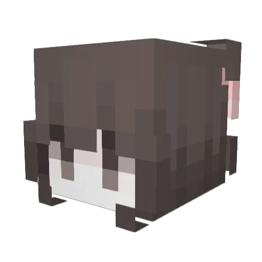 Da3_ Minecraft avatar head, 3D render