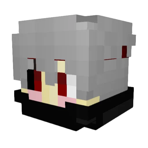Da3skom Minecraft avatar head, 3D render