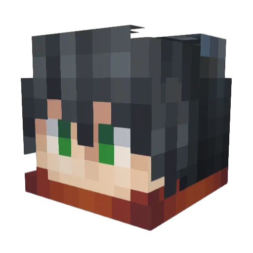 Da7azd Minecraft avatar head, 3D render