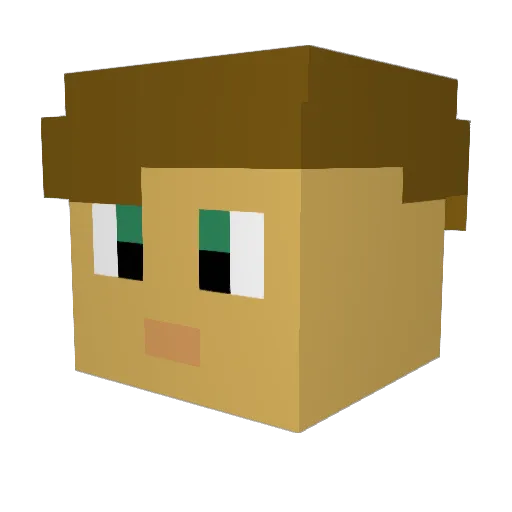 DaB1rdman Minecraft avatar head, 3D render