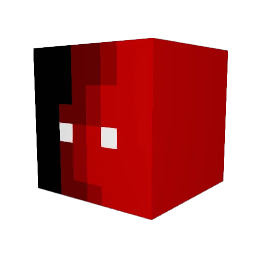 DaBaconNation Minecraft avatar head, 3D render
