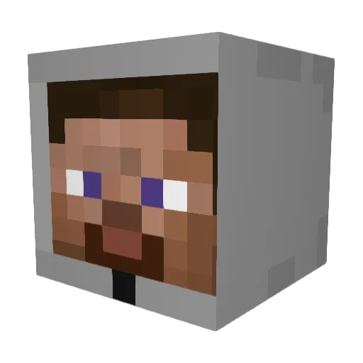 DaBalami Minecraft avatar head, 3D render