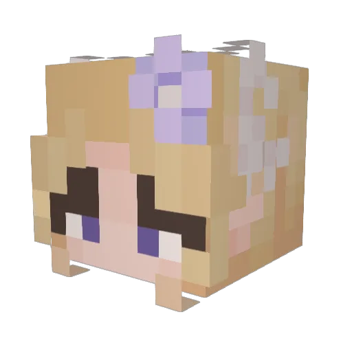 DaBatzy Minecraft avatar head, 3D render