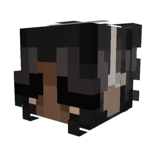 DaBean27 Minecraft avatar head, 3D render