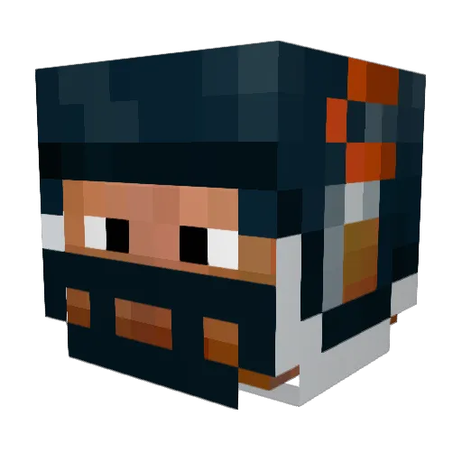 DaBears0520 Minecraft avatar head, 3D render