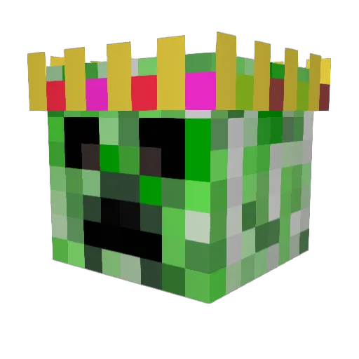 DaBeast2232 Minecraft avatar head, 3D render