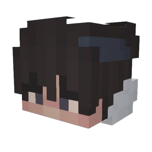 DaBest843 Minecraft avatar head, 3D render