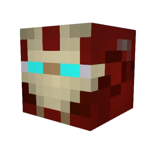 DaBigMac Minecraft avatar head, 3D render