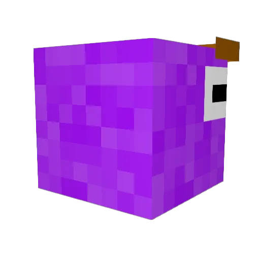 DaBigSkittle Minecraft avatar head, 3D render