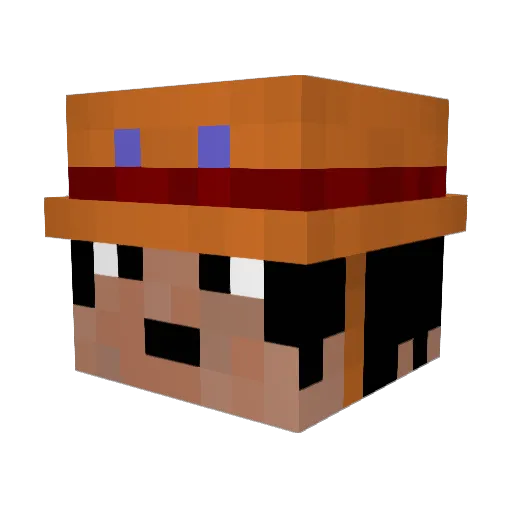 DaBimmsn Minecraft avatar head, 3D render