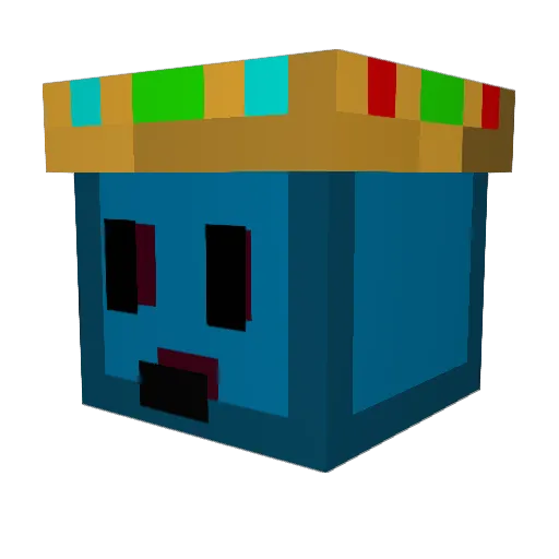 DaBlobmaster Minecraft avatar head, 3D render