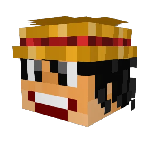 DaBoiPit Minecraft avatar head, 3D render