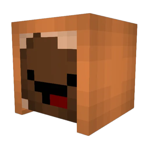 DaBoringBread Minecraft avatar head, 3D render