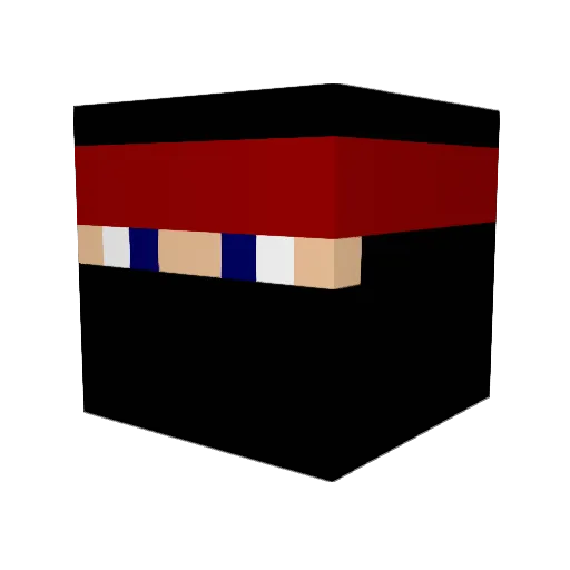 DaBossmannL Minecraft avatar head, 3D render