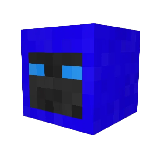 DaBouse Minecraft avatar head, 3D render
