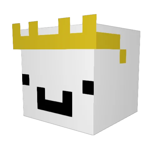 DaBroPRO Minecraft avatar head, 3D render