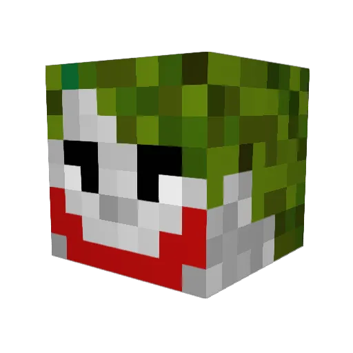 DaBrownJoker Minecraft avatar head, 3D render