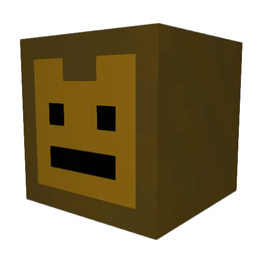 DaBug123_ Minecraft avatar head, 3D render