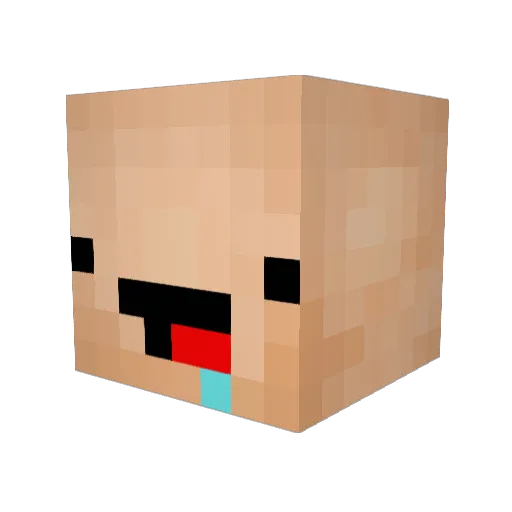 DaButterman817 Minecraft avatar head, 3D render
