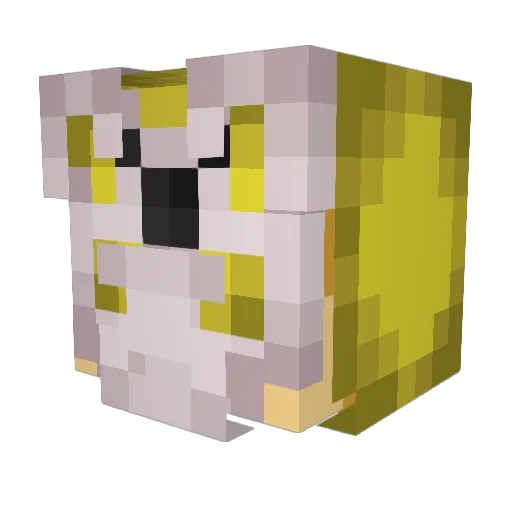 DaCamul Minecraft avatar head, 3D render