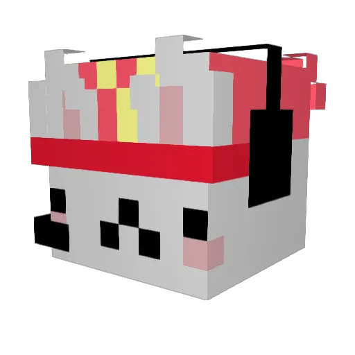 DaCapo0131 Minecraft avatar head, 3D render