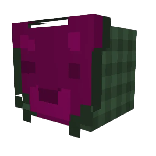DaCarrotLive Minecraft avatar head, 3D render