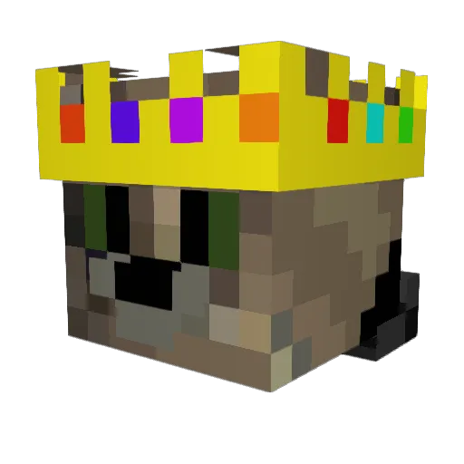 DaCatLover Minecraft avatar head, 3D render