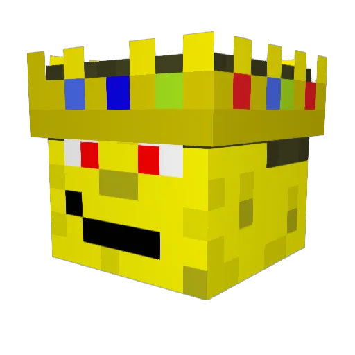 DaCheeseLord Minecraft avatar head, 3D render