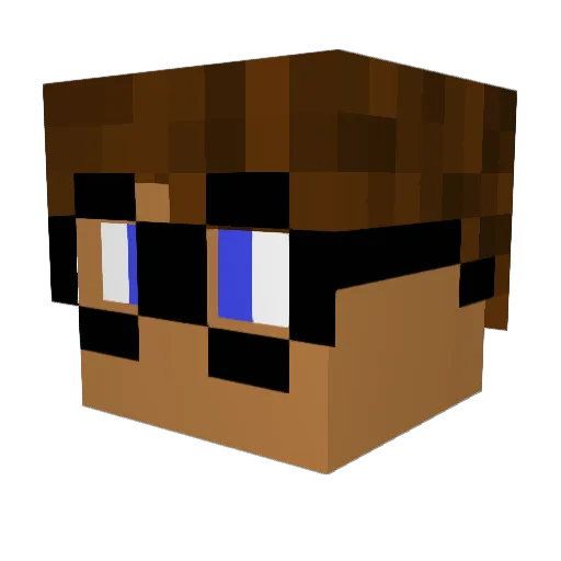 DaCheeseTax3856 Minecraft avatar head, 3D render