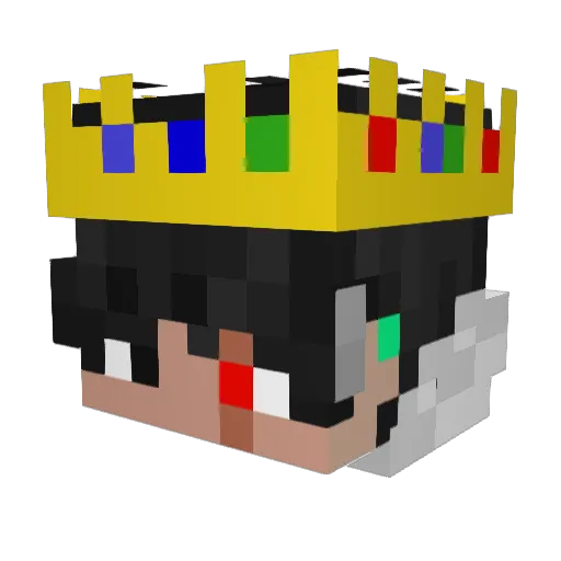 DaCodMan293 Minecraft avatar head, 3D render