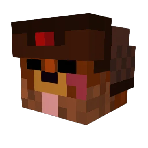 DaComradeCorn Minecraft avatar head, 3D render